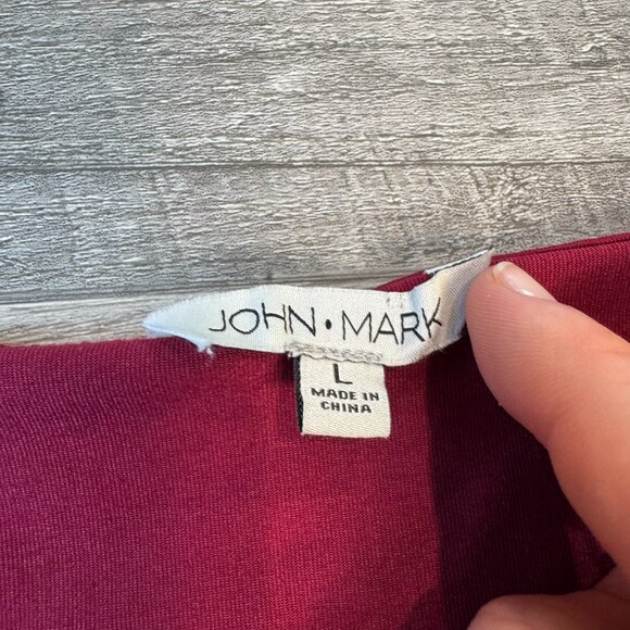 John Mark Burgundy Sleeveless Knit Top F30 - Picture 3 of 6